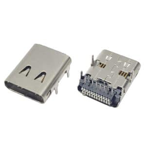 USB C Connector female 24 pin top mount right angle