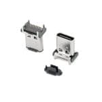 USB Type-C PCB Connector 24 Pins SMT Vertical Receptacle for High-Speed Electronic Devices