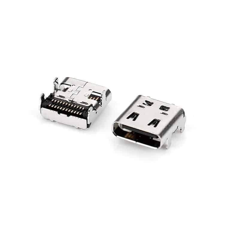 USB c motherboard connector SMT 90 degree