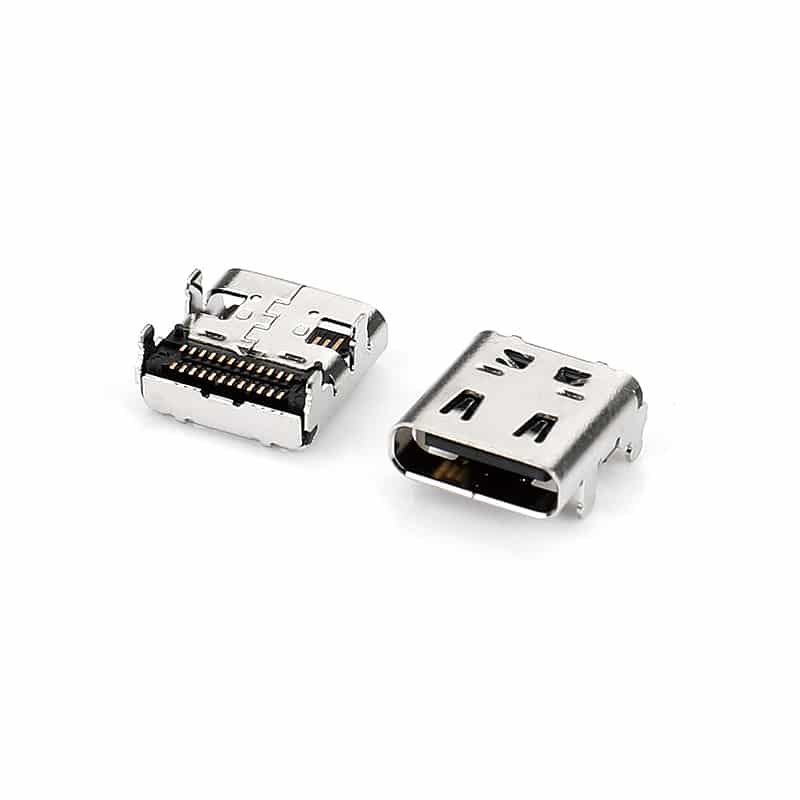 USB c motherboard connector SMT 90 degree