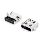 USB4 Female Type c USB connector 24 Pin mid-mount SMT CL=0.5mm L=8.17mm