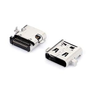 USB4 Female Type c USB connector 24 Pin mid-mount SMT CL=0.5mm L=8.17mm