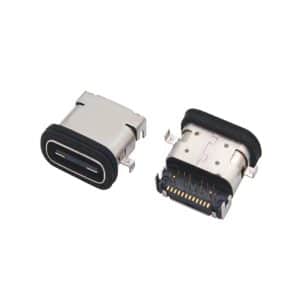 24Pin Waterproof USB-C Receptacle smt right angle