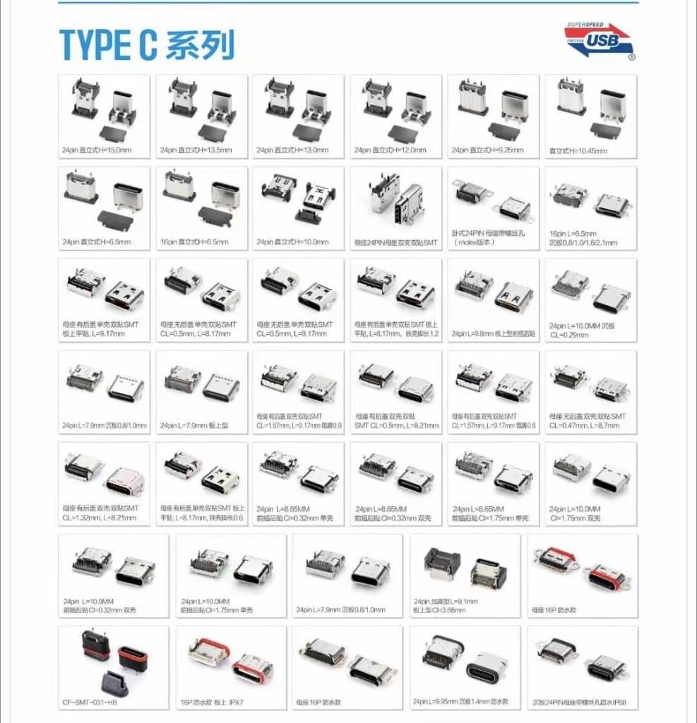 USB connectors