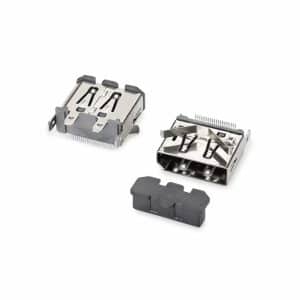 PCB Mount Vertical DP connector displayport female 20p smt