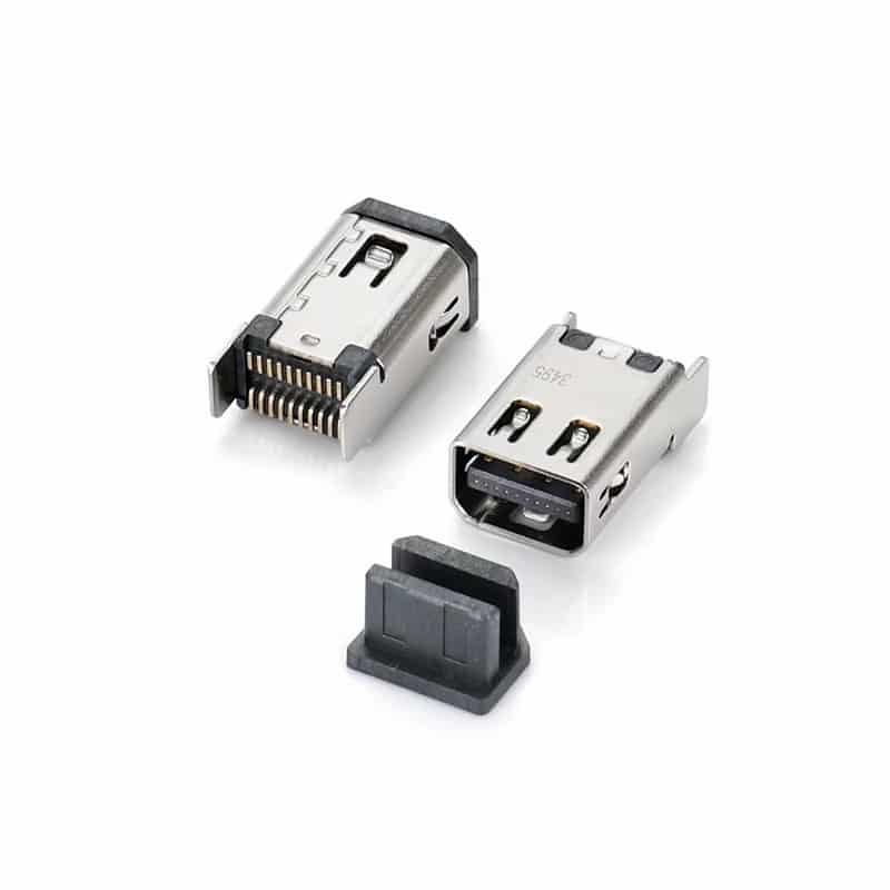 20 pin mini displayport receptacles DP connector smt vertical