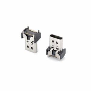USB Type-C Receptacle 24p Vertical SMD T/H