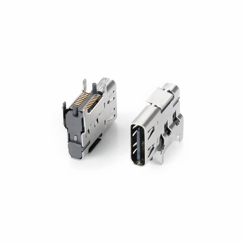 PCB Mount USB type-c connector 24 pin flank SMT