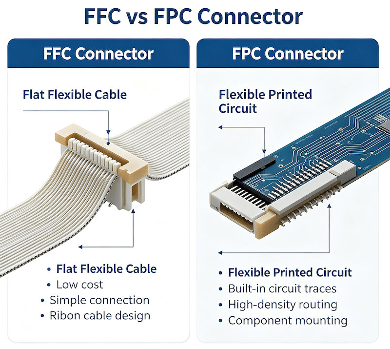FFC Connectors vs. FPC Connectors: 4 Crucial Differences You Need to Know!