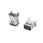 Mini DP Connector Female 20 Pin Vertical SMT Receptacle for High-Speed Display Connectivity