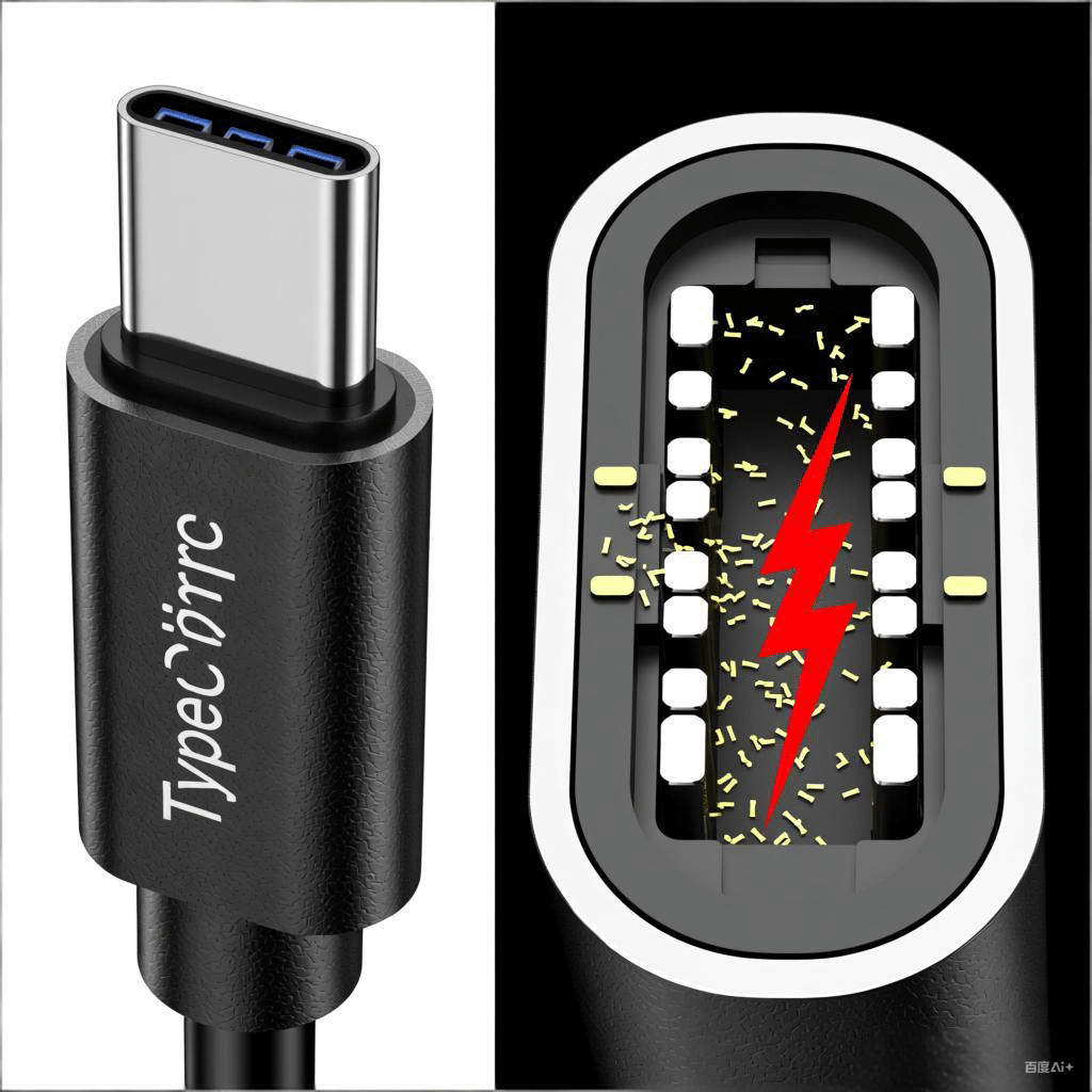opening of the Type C female connector