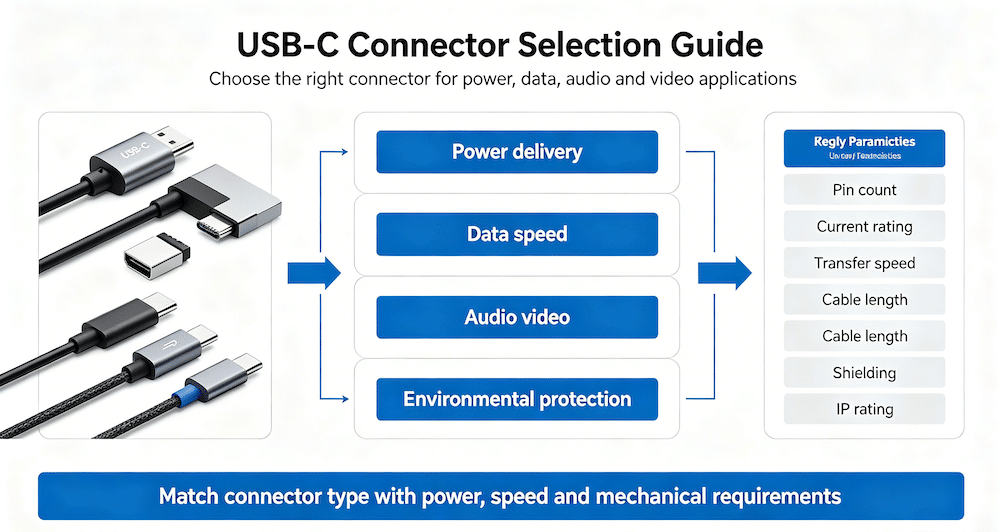 USB-C Connector Selection Guide: How to Choose the Right Connector for Your Design