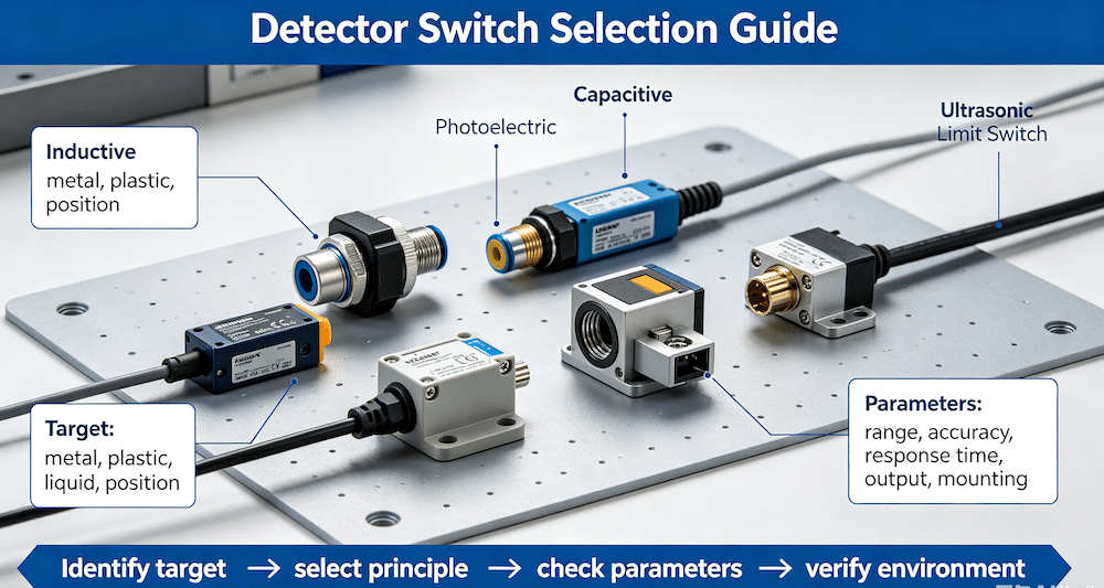 Detector Switch Selection Guide: How to Choose the Right Component for Precision Detection Applications