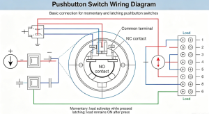 Pushbutton switch wiring diagram