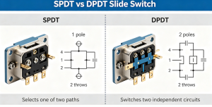 SPDT vs DPDT slide switch