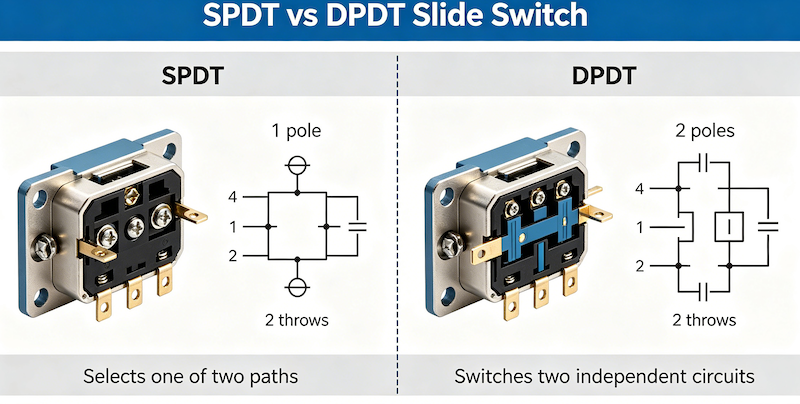 SPDT vs DPDT Slide Switch: What’s the Difference?