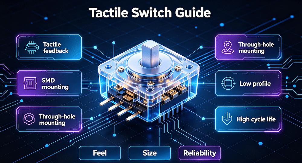 Tactile Switch Specifications Explained: Operating Force, Travel and Life Cycle Guide