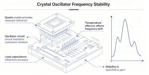 crystal oscillator frequency stability