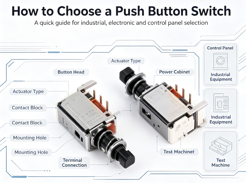 How to Choose a Push Button Switch: A Procurement Engineer’s Technical Guide