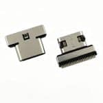 USB4 Type-C Receptacle 24 Pin Single Row for 40Gbps High-Speed PCB Applications
