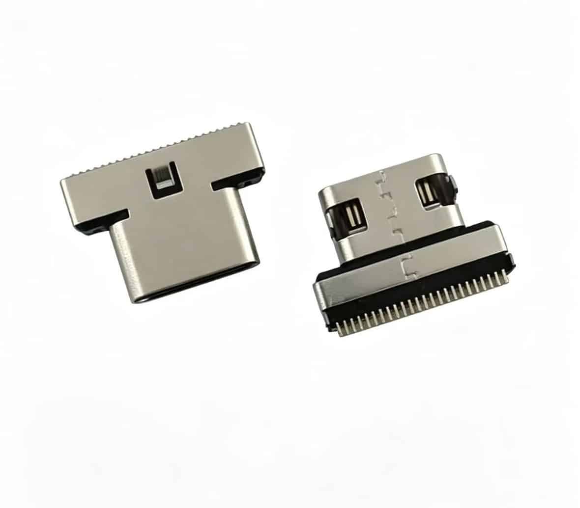 USB4 Type-C Receptacle 24 Pin Single Row for 40Gbps High-Speed PCB Applications