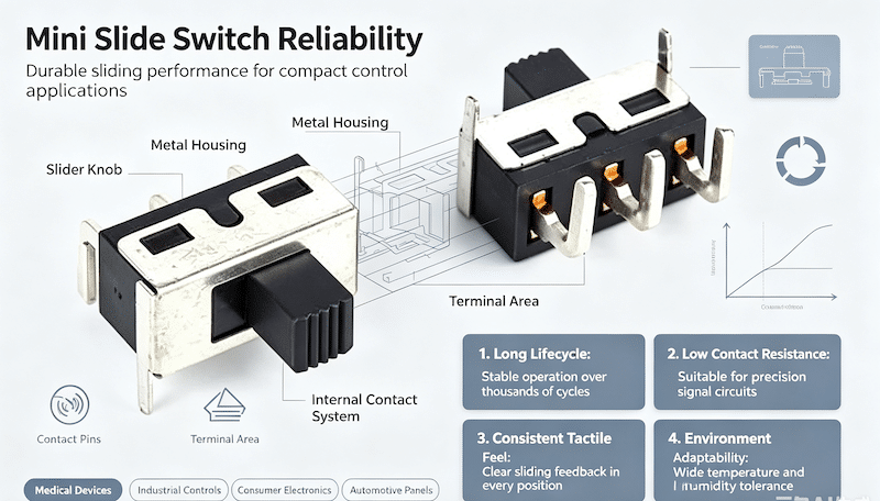 Mini Slide Switch Reliability: 8 Factors That Affect Long-Term Performance