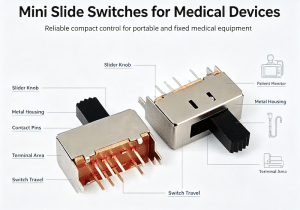 mini slide switches for medical devices