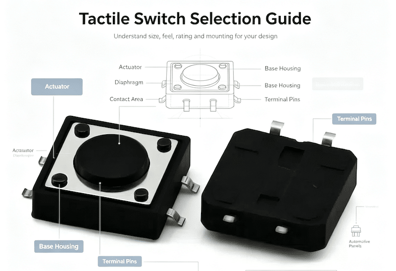 Tactile Switch Selection Guide: How to Choose the Right Switch for Your Application