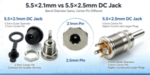 5.5×2.1mm vs 5.5×2.5mm DC Jack