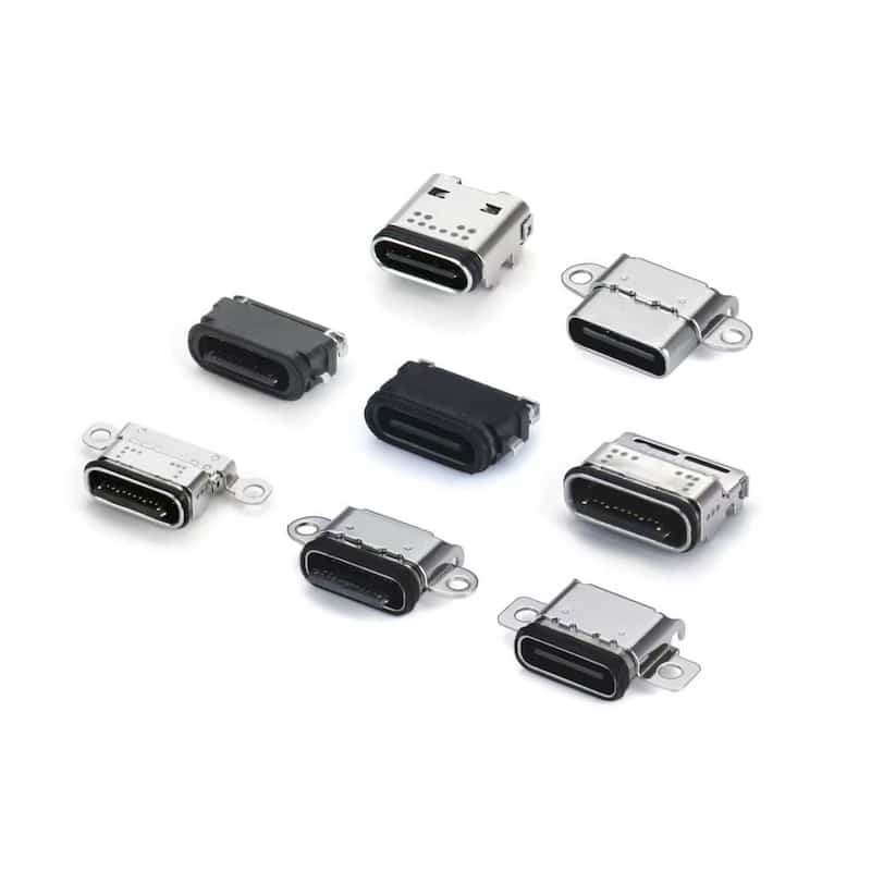 Waterproof USB C receptacle