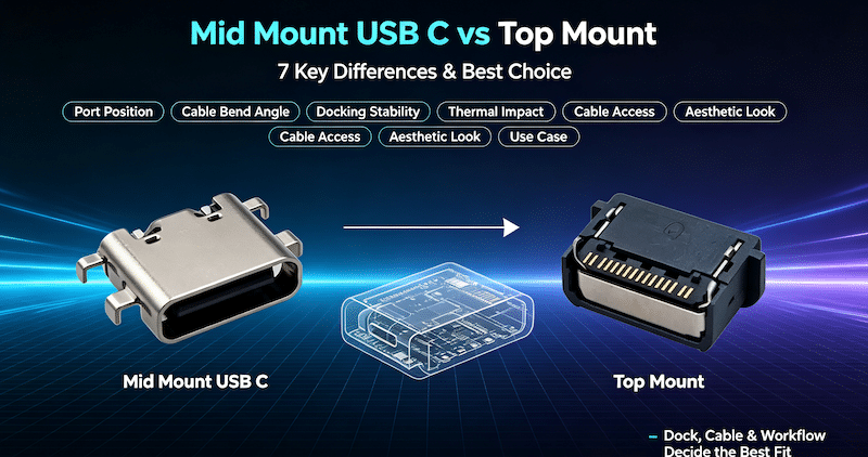 USB-C Mid Mount vs Top Mount: 7 Key Differences & Best Choice